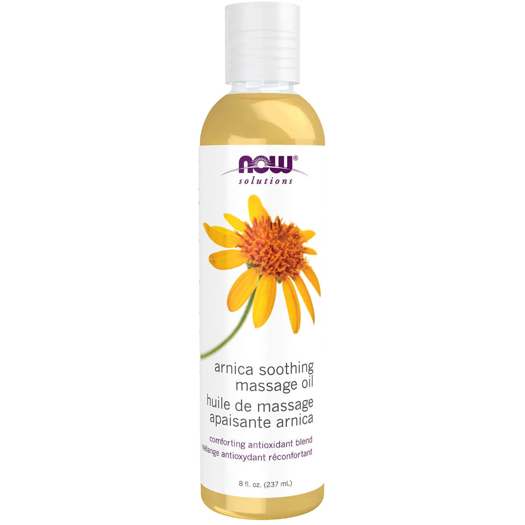 Now Arnica Soothing Massage Oil (237ml) - Lifestyle Markets