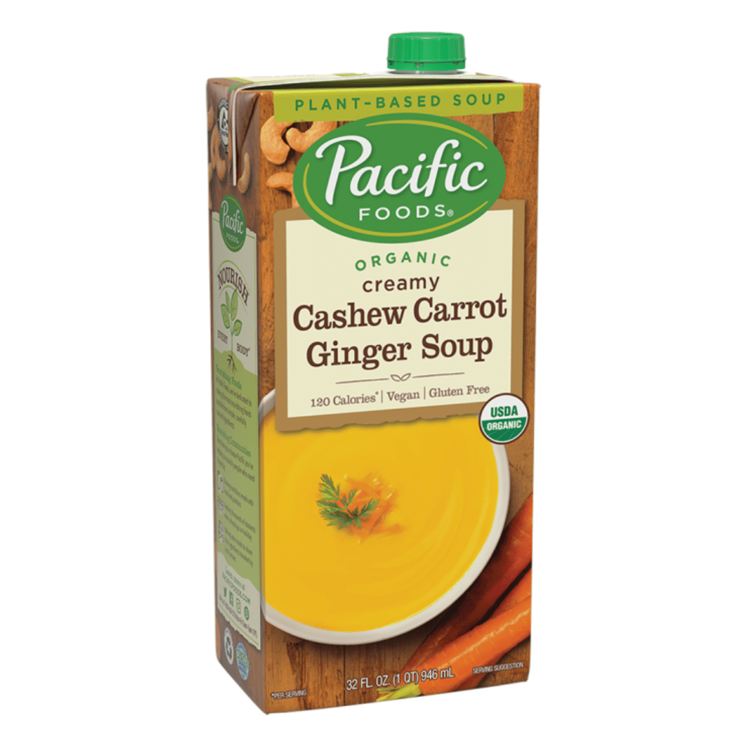 Pacific Organic Carrot Cashew Ginger Soup (946ml) - Lifestyle Markets
