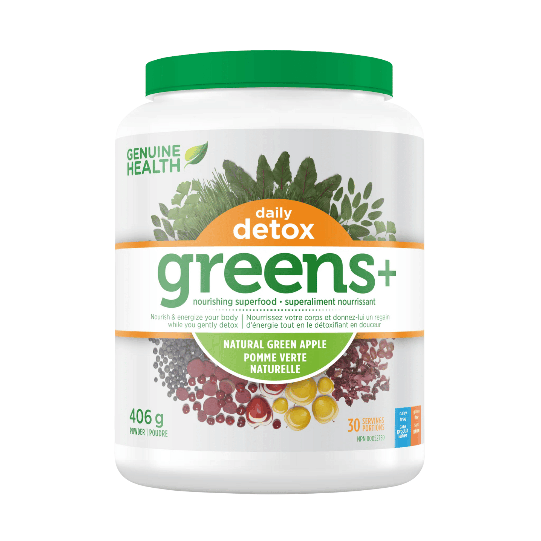 Genuine Health Greens+ Daily Detox - Apple (406g)