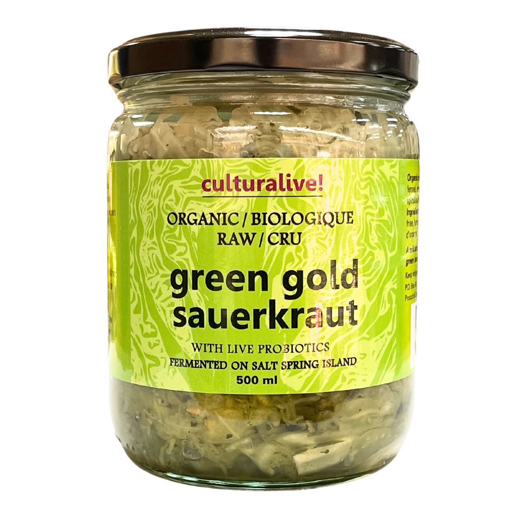 Culturalive Organic Sauerkraut - Green Gold (500ml) - Lifestyle Markets