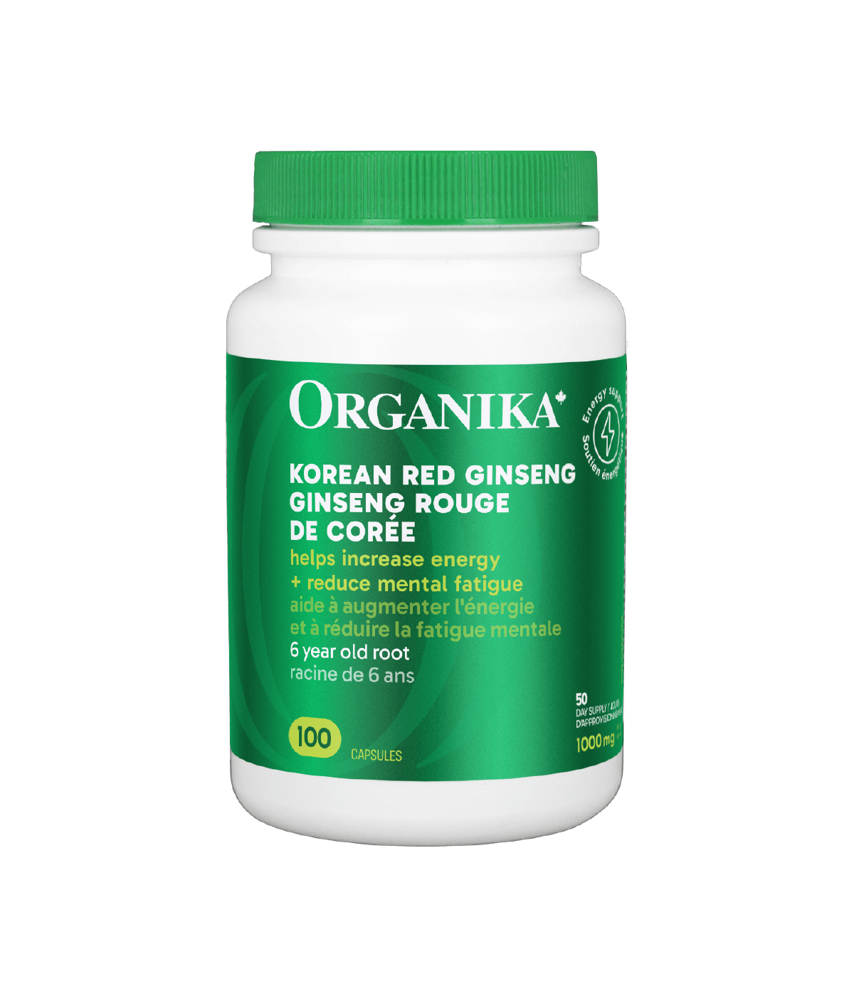 Organika Korean Red Ginseng (100 Capsules)