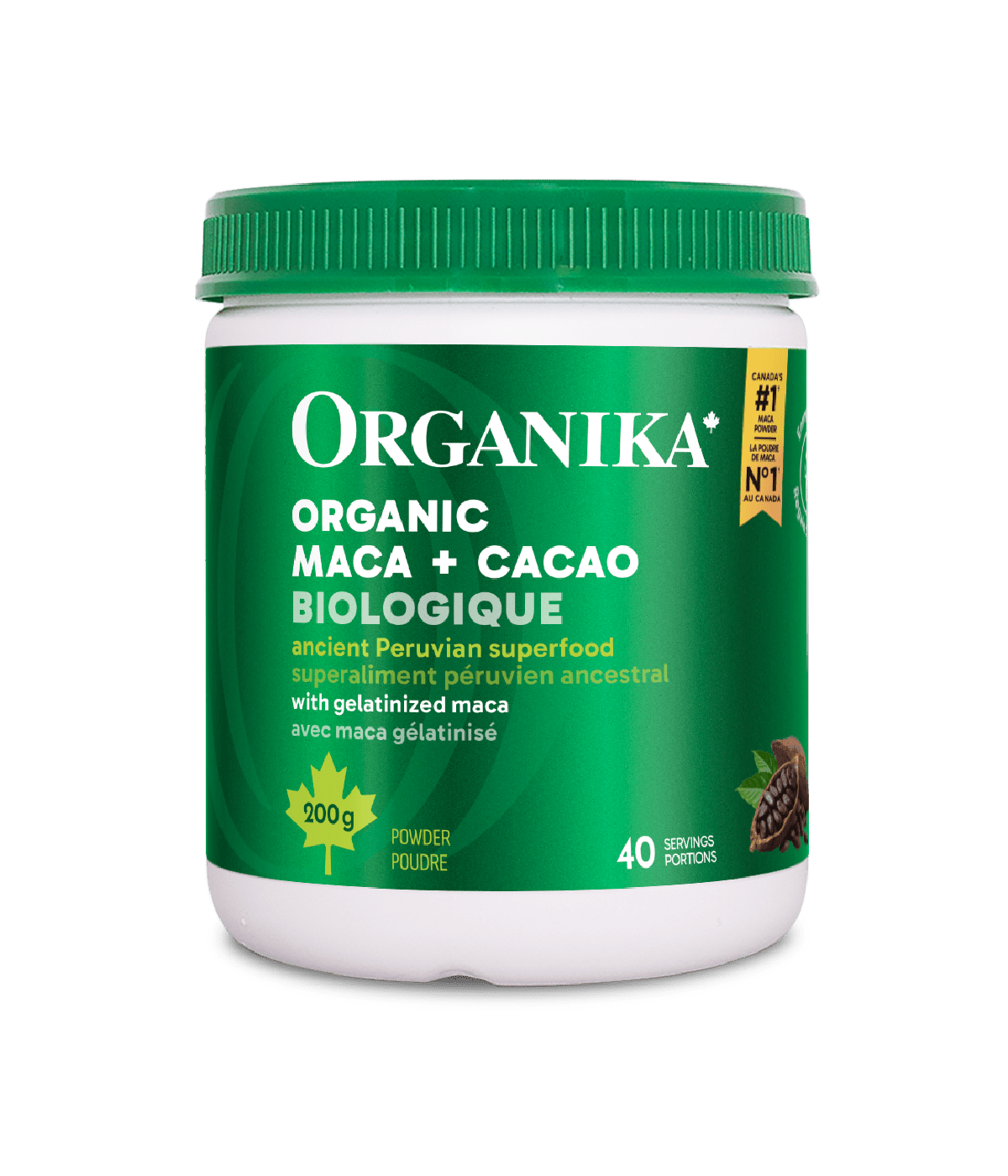 Organika Organic Maca + Cacao (200g)