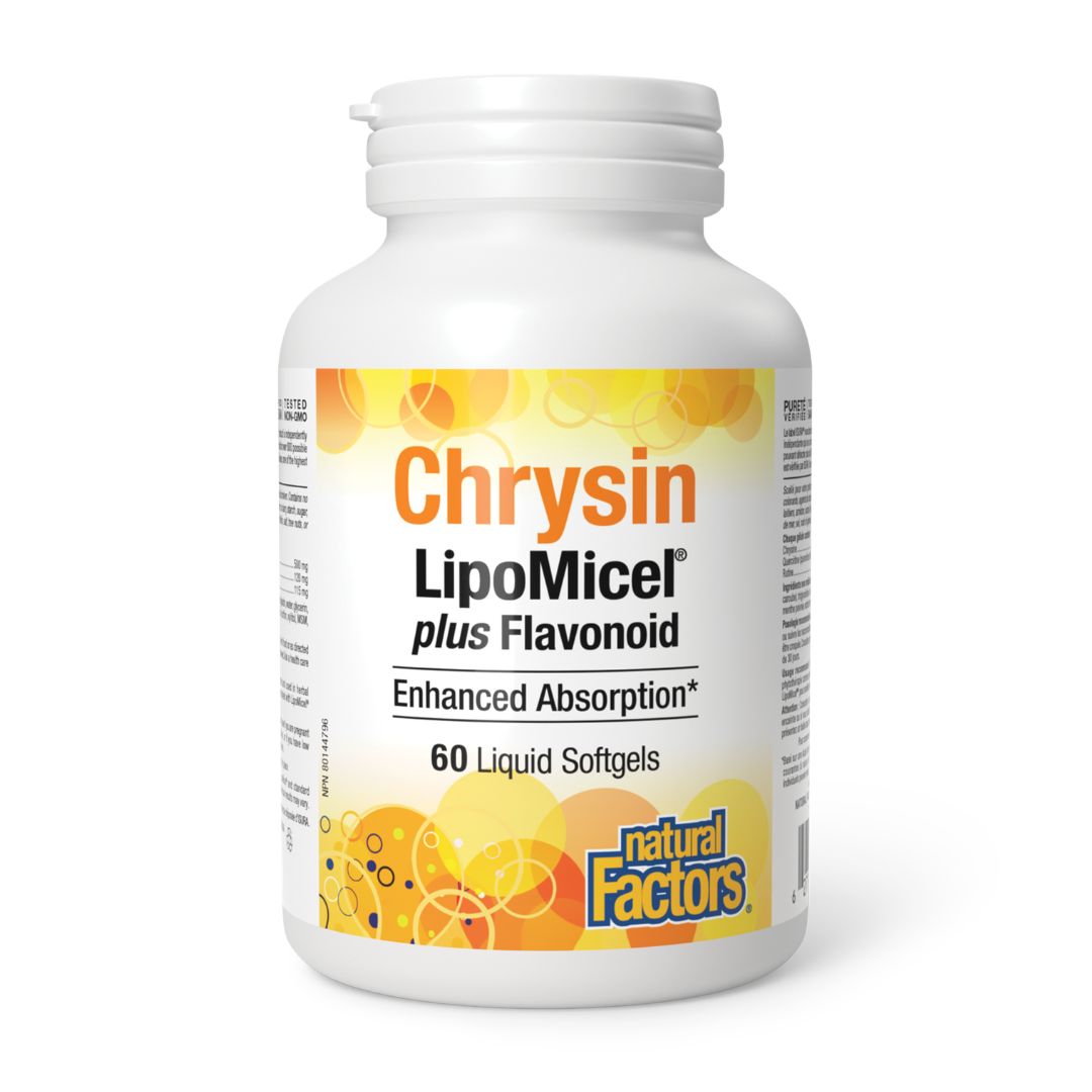 Natural Factors Chrysin LipoMicel plus Flavonoid (60 SGels)