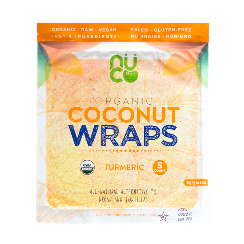 Nuco Raw Turmeric Coconut Wraps (70g)