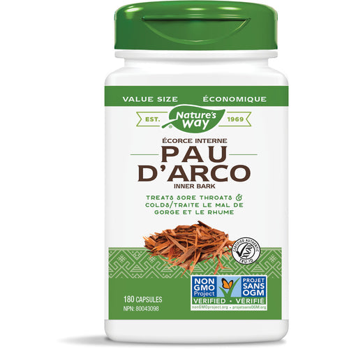 Nature's Way Pau D'Arco Inner Bark (180 Capsules) - Lifestyle Markets