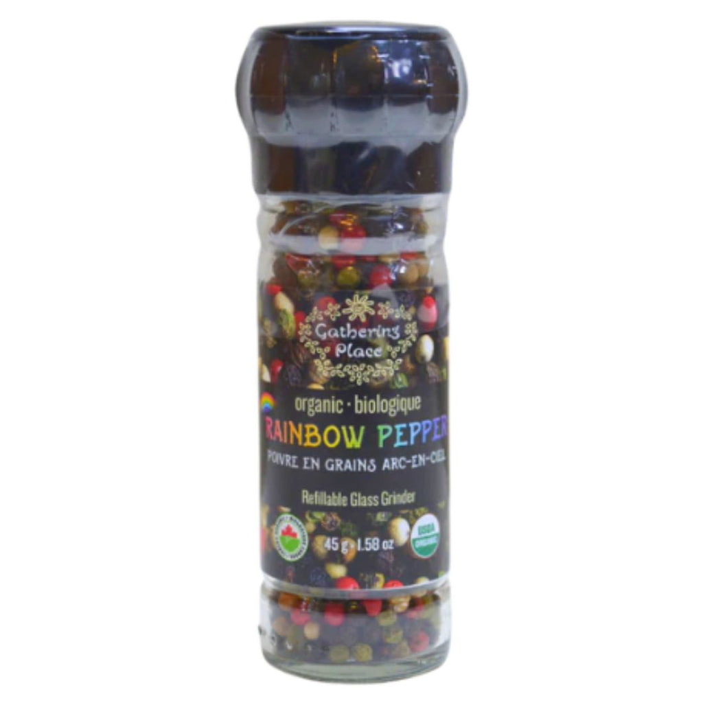 Gathering Place Organic Rainbow Pepper Grinder (45g)