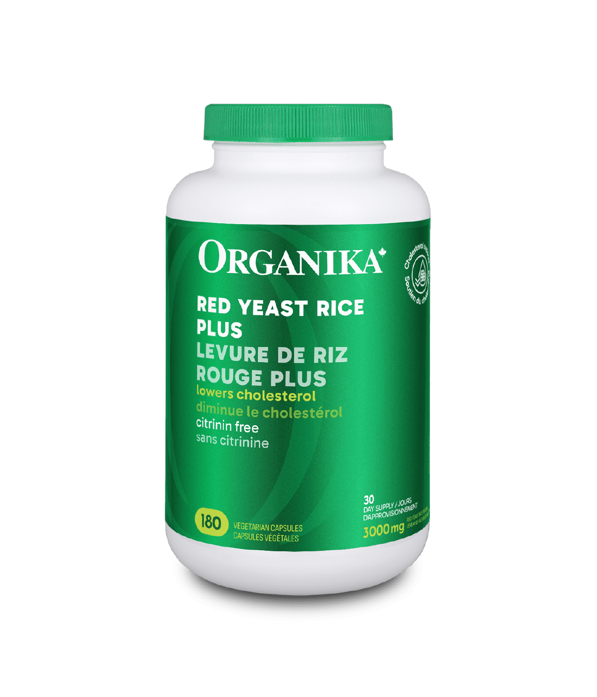 Organika Red Yeast Rice PLUS (180 VCaps)