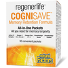 Box of regenerlife Cognisave Memory Retention Formula on a white background