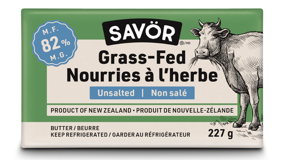 Savor New Zealand Grassfed Butter - Unsalted (227g)
