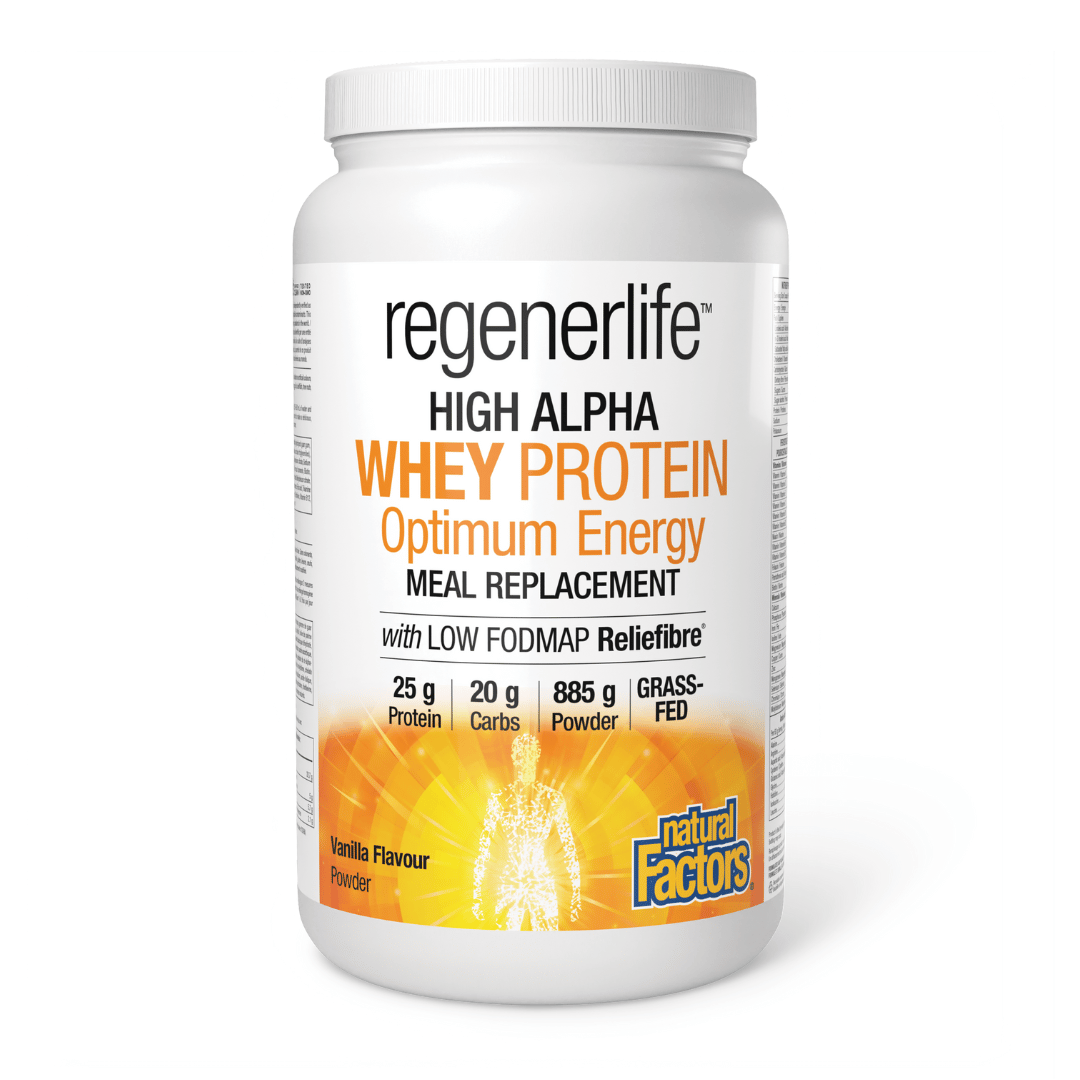 Natural Factors Regenerlife Whey Protein - Vanilla (885g) - Lifestyle Markets