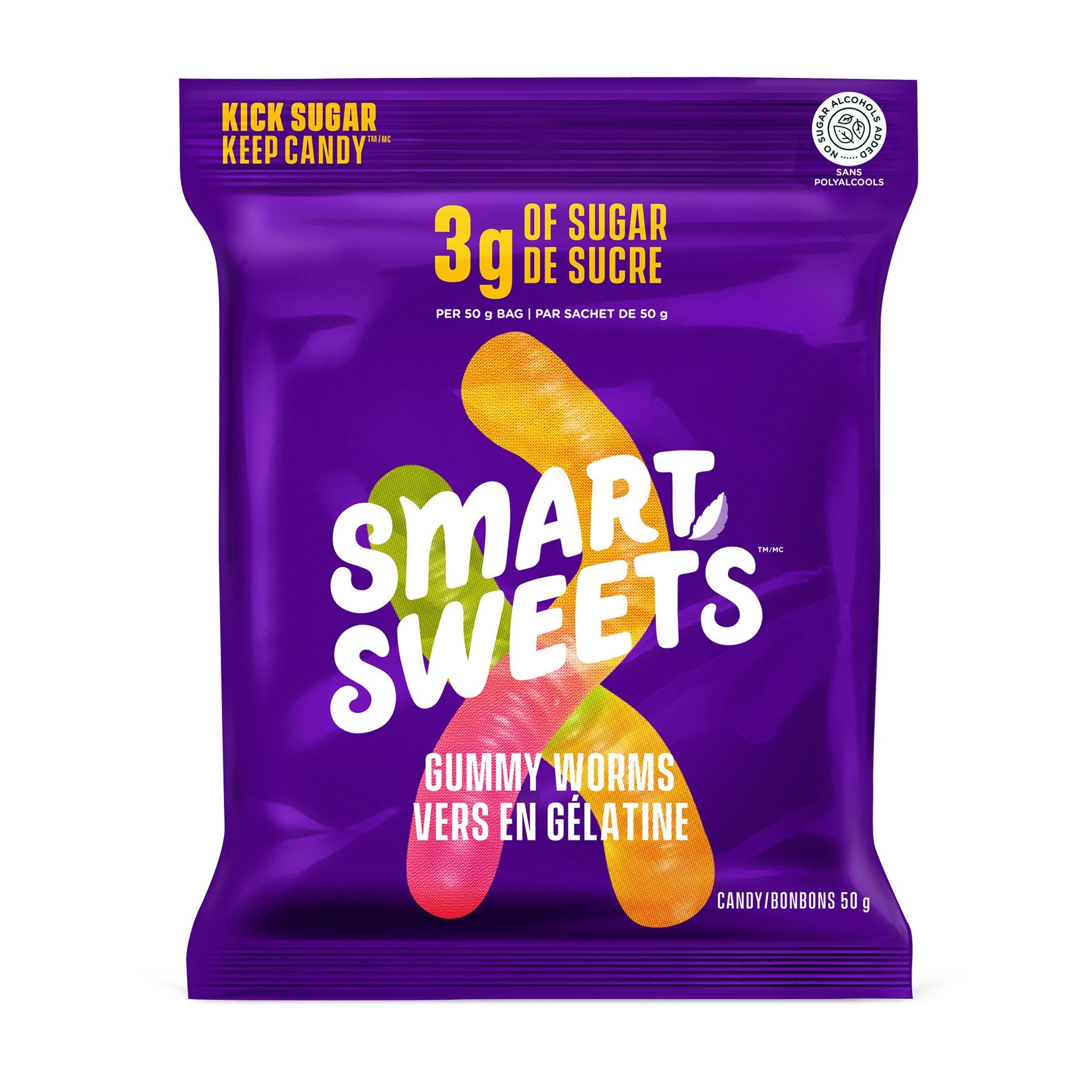 Smart Sweets Gummy Worms (50g) - Lifestyle Markets