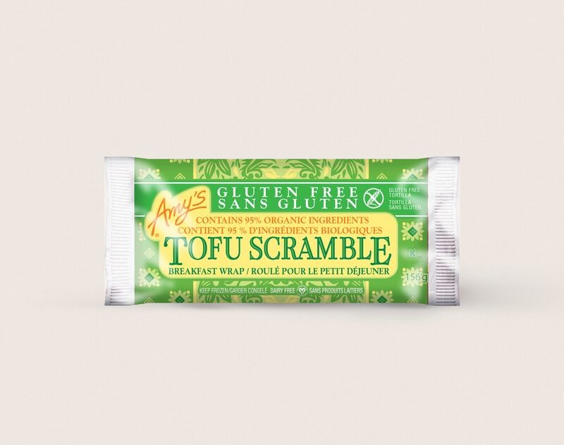 Amy's Kitchen Gluten Free Tofu Scramble Breakfast Wrap (156g) - Lifestyle Markets