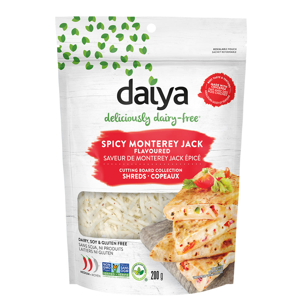 Daiya Spicy Monterey Jack Style Shreds (Cutting Board Collection) (200g) - Lifestyle Markets