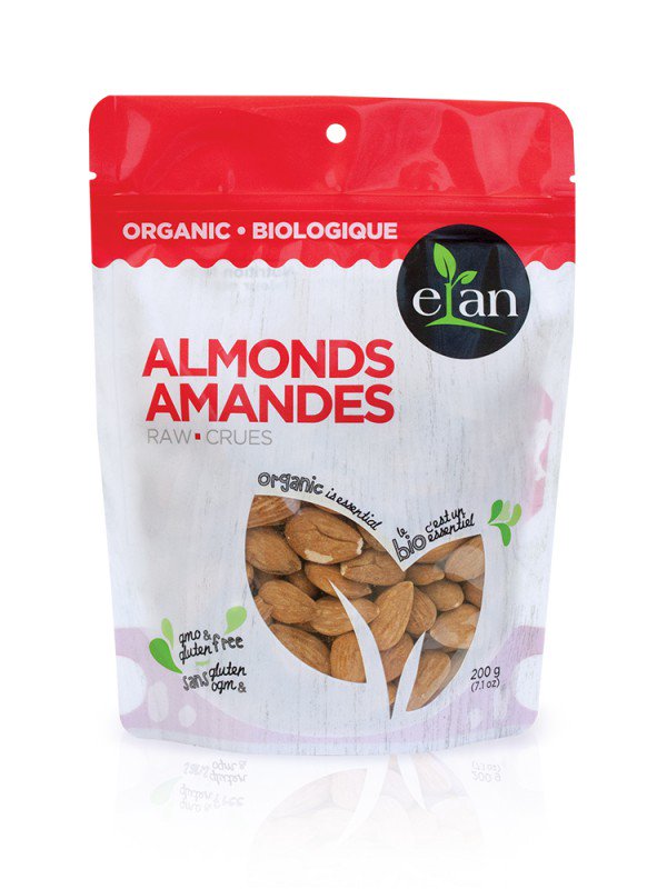 Elan Organic Almonds (200g) - Lifestyle Markets