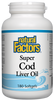 Natural Factors Super Cod Liver Oil (180 Capsules) - Lifestyle Markets
