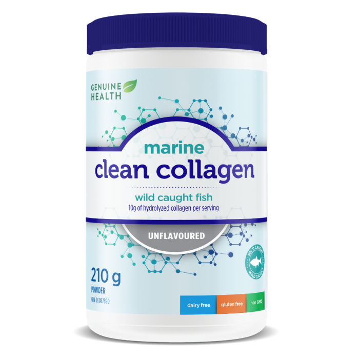 Genuine Health Marine Clean Collagen Unflavoured (210g) - Lifestyle Markets