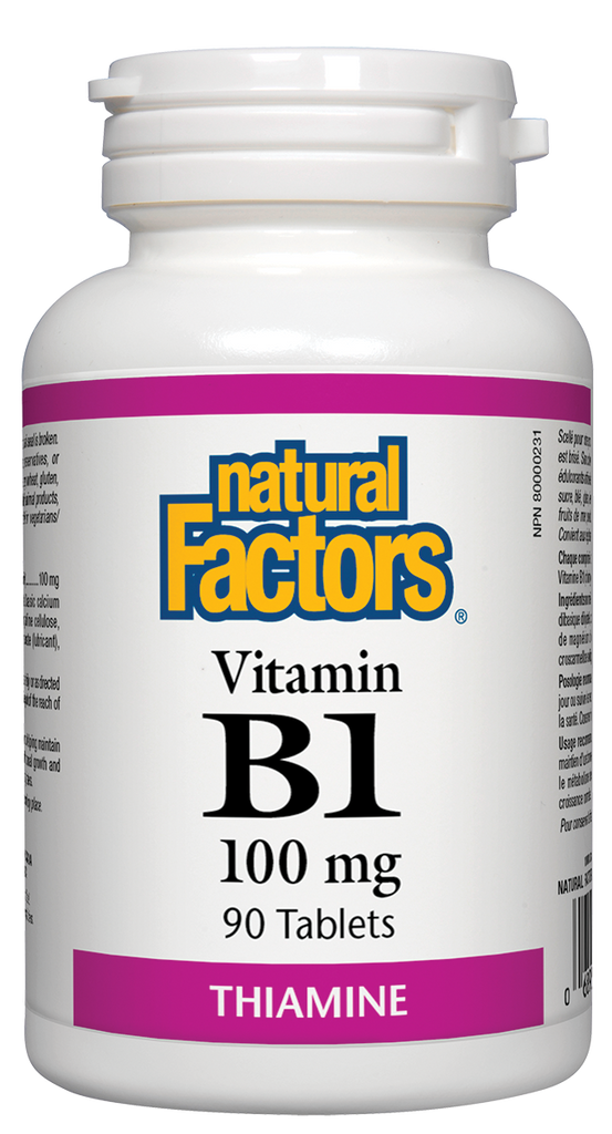 Natural Factors B-1 Thiamine (90 Tablets) - Lifestyle Markets