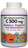 Natural Factors Vitamin C Chewables Blueb/Rasp/Boysenberry (180 Tabs) - Lifestyle Markets