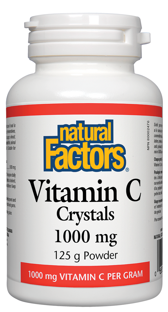 Natural Factors Vitamin C Crystals (125g) - Lifestyle Markets