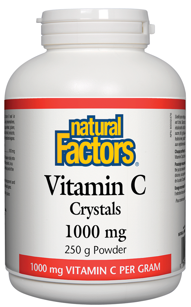Natural Factors Vitamin C Crystals (250g) - Lifestyle Markets