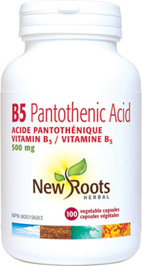 New Roots  B5 Pantothenic Acid (500mg) (100 VCaps) - Lifestyle Markets