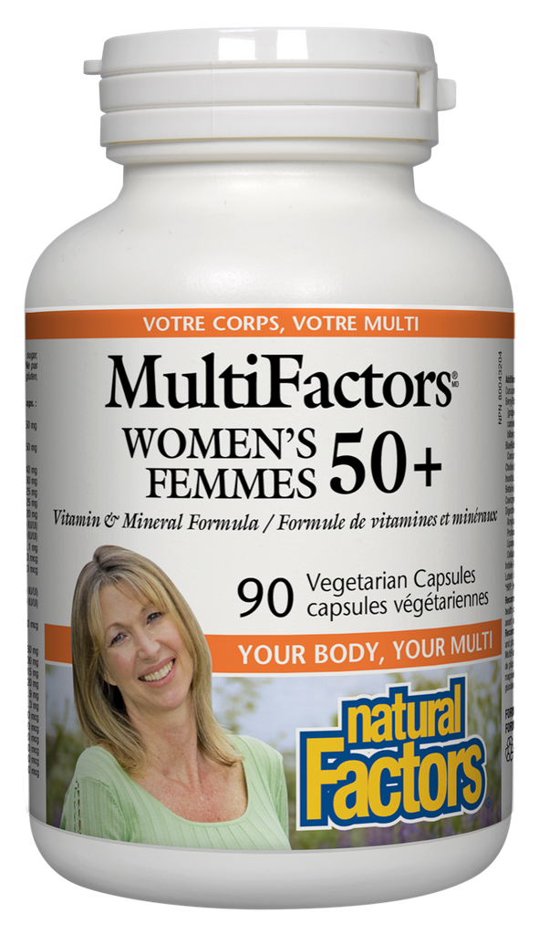 Natural Factors MultiFactors Women's 50+ (90 VCaps) - Lifestyle Markets