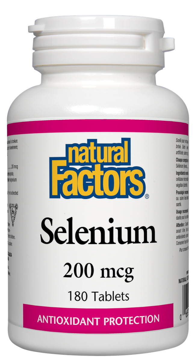 Natural Factors Selenium (200mcg) (180 Tabs) - Lifestyle Markets