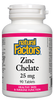 Natural Factors Zinc Chelate (25mg) (90 Tablets) - Lifestyle Markets