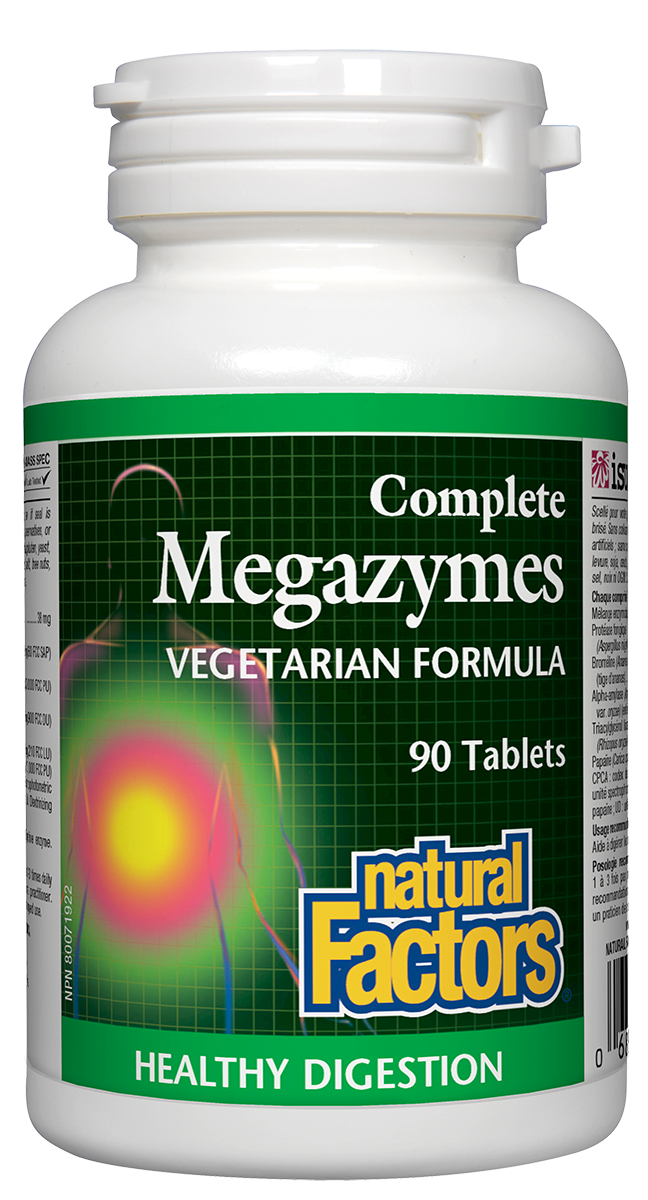 Natural Factors Complete Megazymes (90 Tablets) - Lifestyle Markets