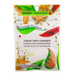 Splendor Garden Ceylon "True" Cinnamon (40g) - Lifestyle Markets