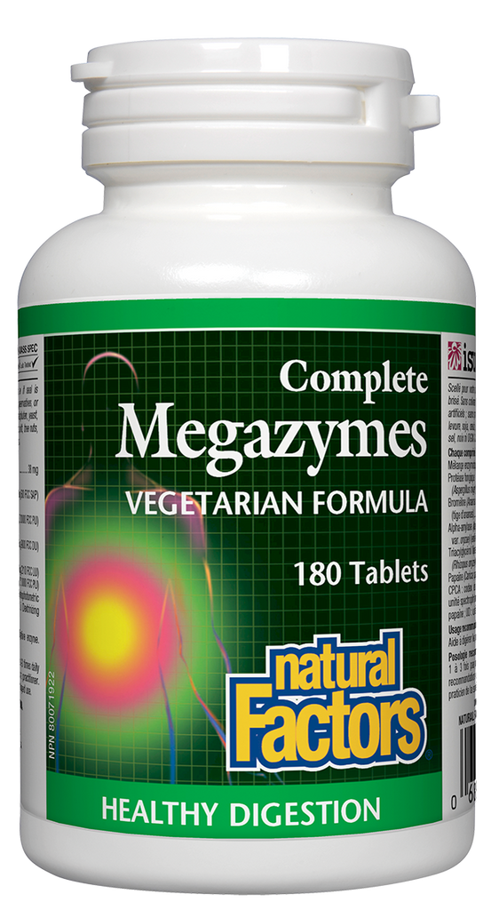 Natural Factors Complete Megazymes (180 Tablets) - Lifestyle Markets