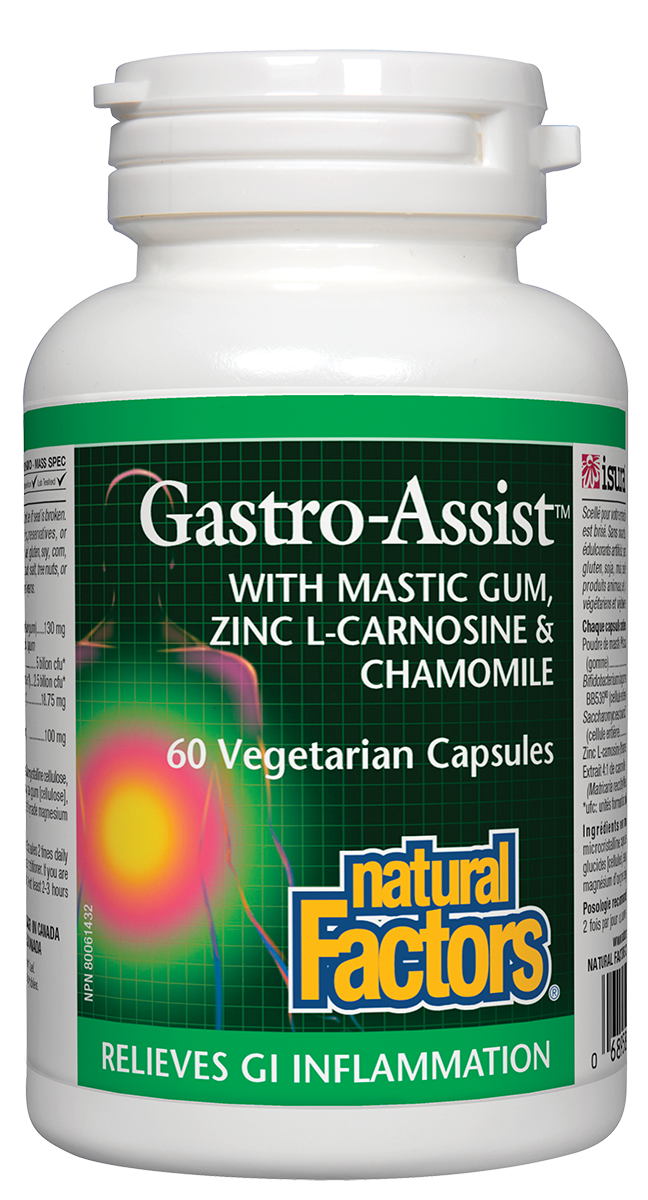 Natural Factors Gastro-Assist (60 Vegetarian Capsules) - Lifestyle Markets