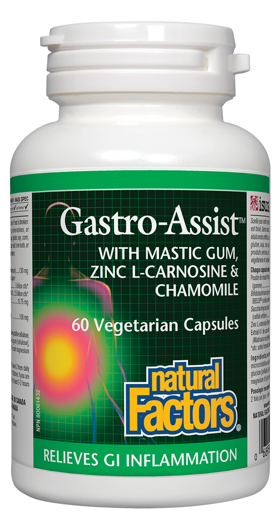 Natural Factors Gastro-Assist (60 Vegetarian Capsules) - Lifestyle Markets