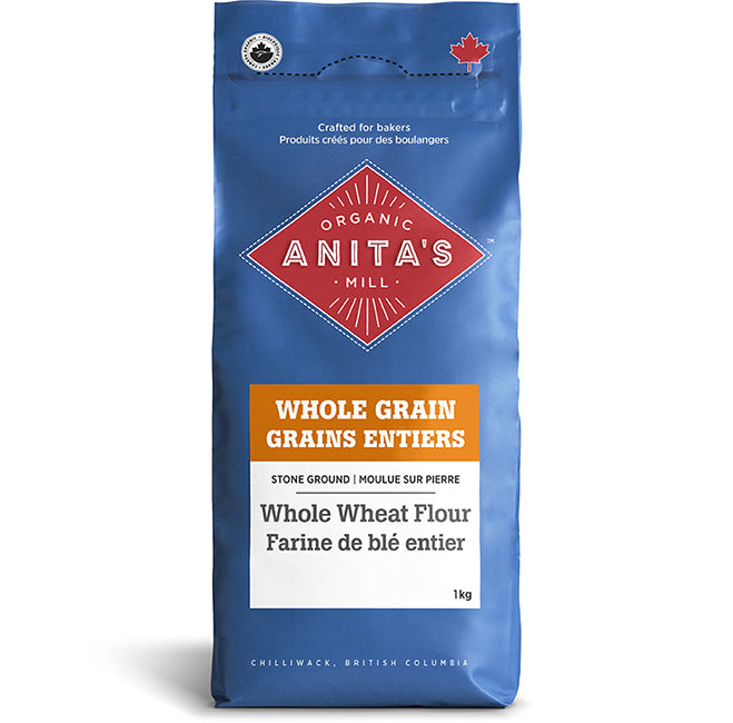 Anita's Organic Mill Whole Grain Whole Wheat Flour (1 kg) - Lifestyle Markets