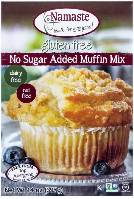 Namaste Foods No Sugar Added Muffin Mix (394g) - Lifestyle Markets