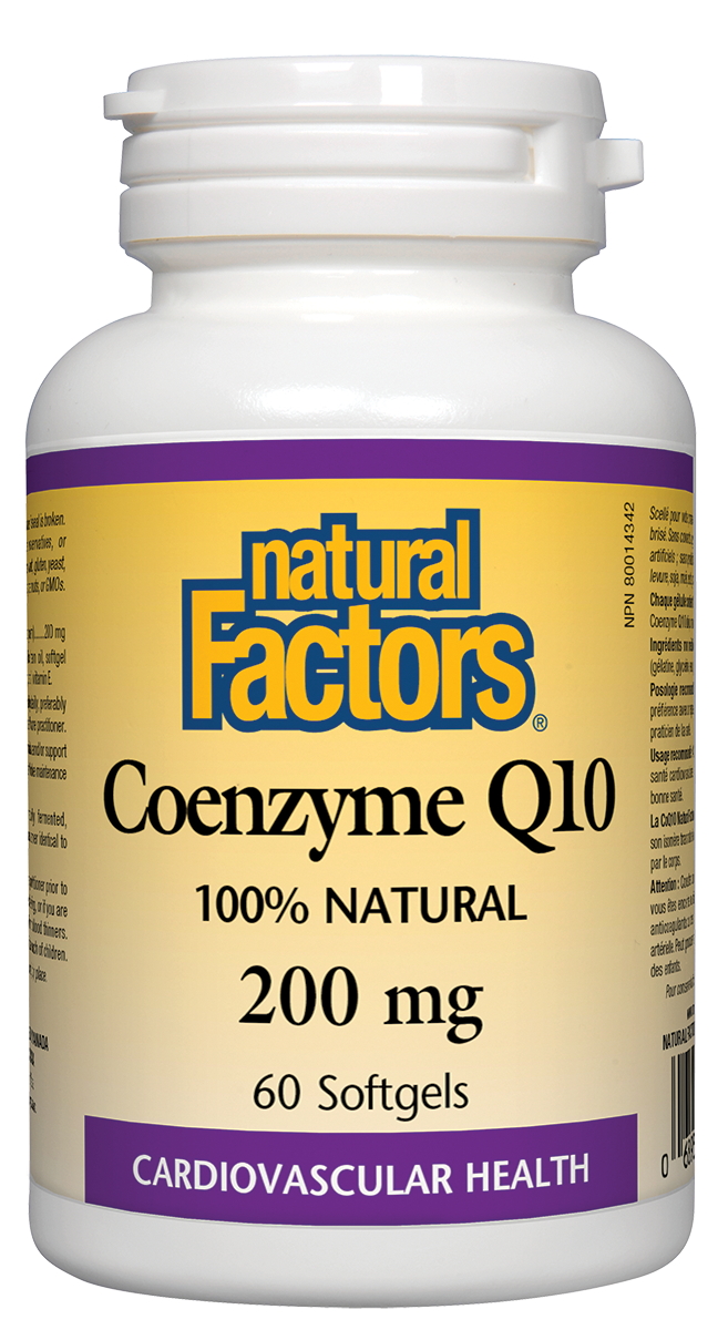 Natural Factors Coenzyme Q10 (200mg) (60 SoftGels) - Lifestyle Markets