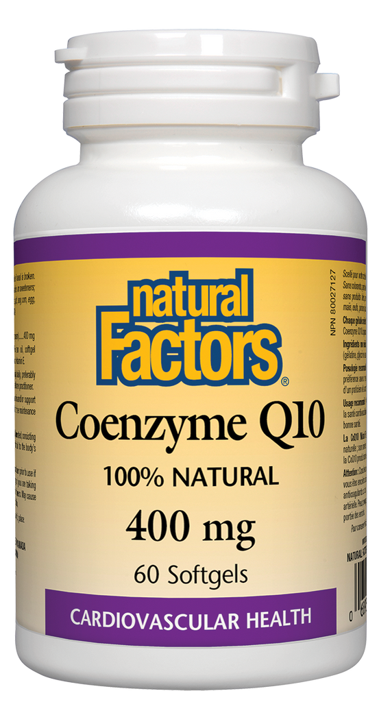 Natural Factors Coenzyme Q10 (400mg) (60 SoftGels) - Lifestyle Markets