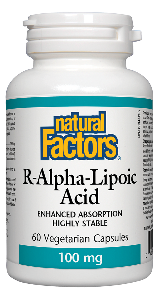 Natural Factors R-Lipoic Acid (100mg) (60 VCaps) - Lifestyle Markets