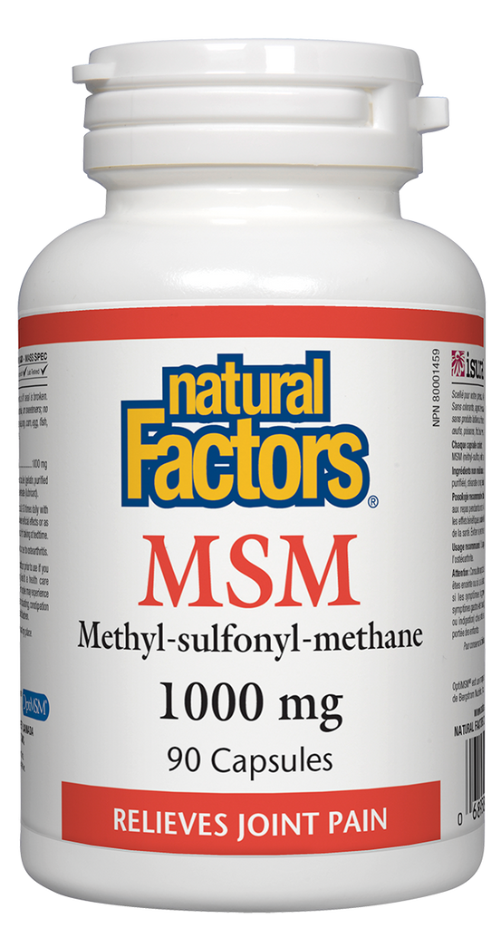 Natural Factors MSM (90 Capsules) - Lifestyle Markets