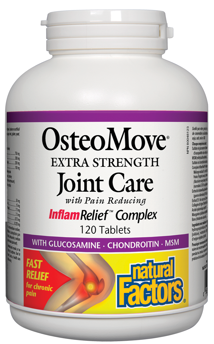 Natural Factors OsteoMove Extra Strength Joint Care (120 Tablets) - Lifestyle Markets