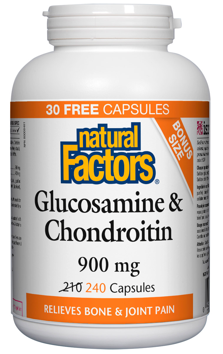 Natural Factors Glucosamine & Chondroitin (240 Caps) - Lifestyle Markets
