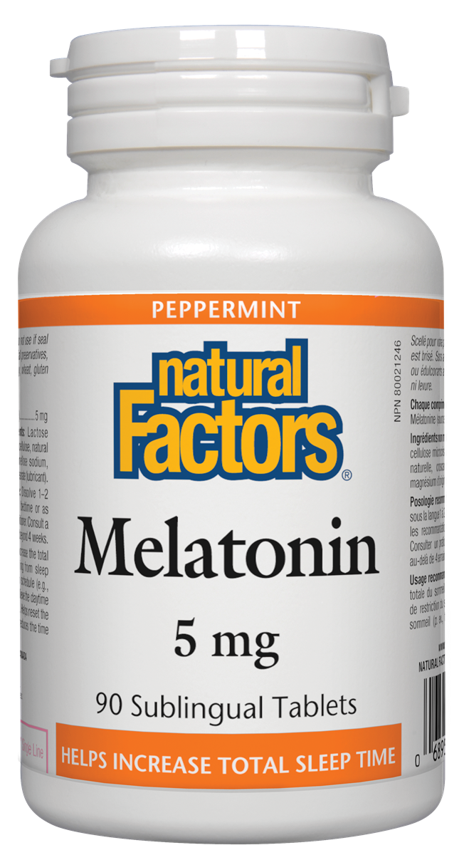 Natural Factors Melatonin (5mg) (90 Sublingual Tablets) - Lifestyle Markets