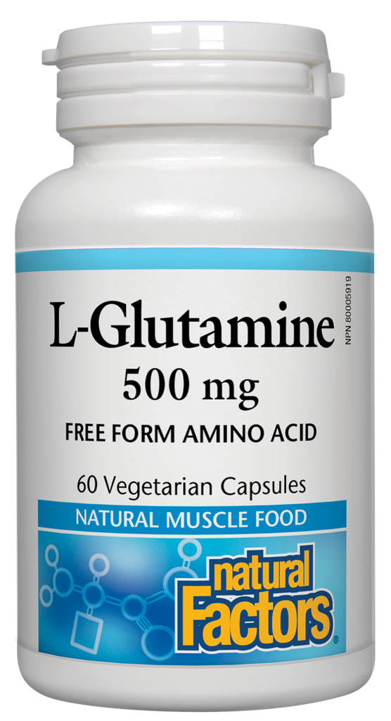 Natural Factors L-Glutamine (500mg) (60 Vegetarian Capsules) - Lifestyle Markets
