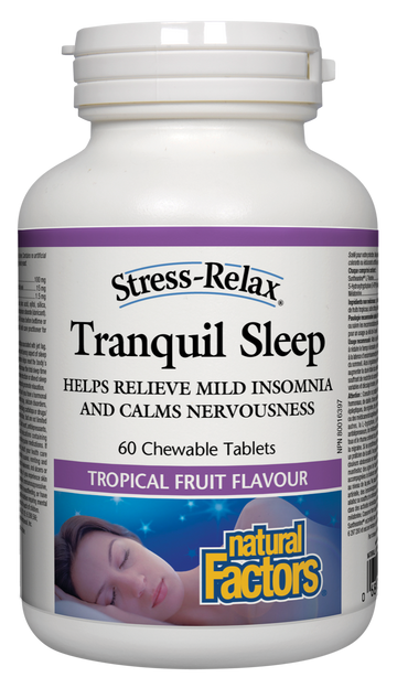 Natural Factors Stress-Tranquil Sleep (60 Chewable Tablets) - Lifestyle Markets