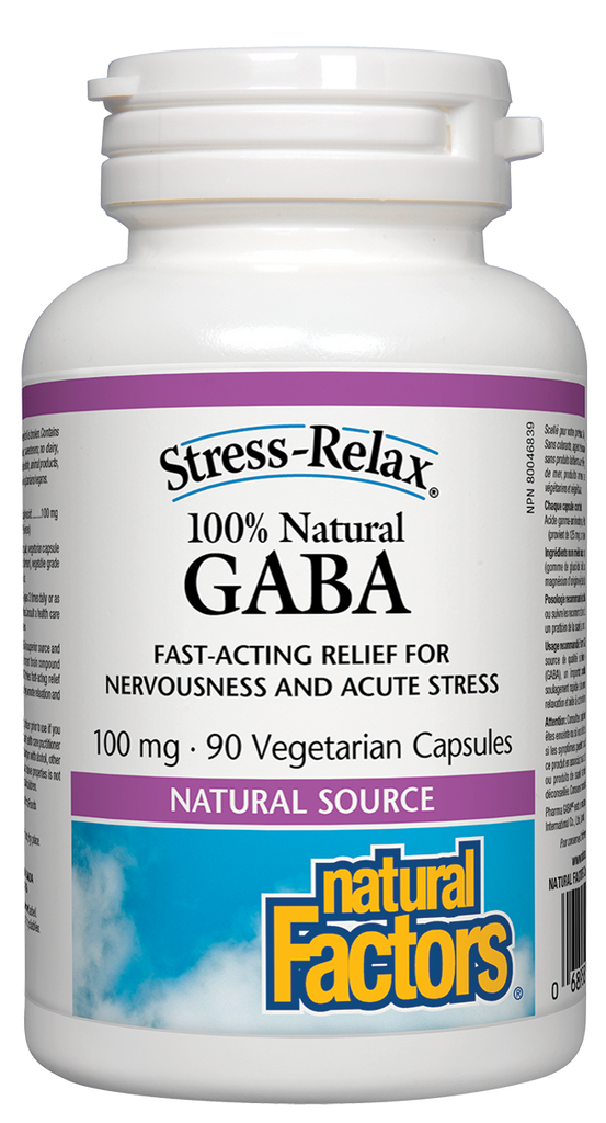 Natural Factors Stress Relax GABA (90 VCaps) - Lifestyle Markets