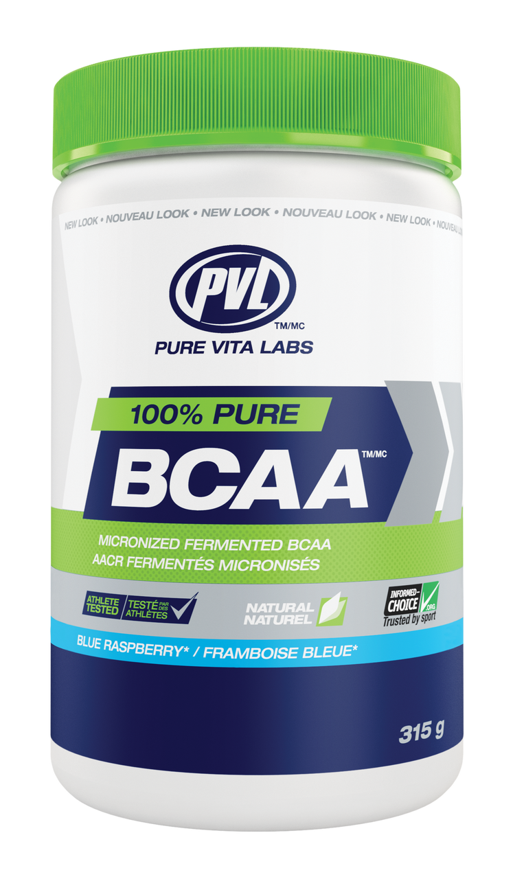 PVL 100% Pure BCAA - Blue Raspberry (315g) - Lifestyle Markets