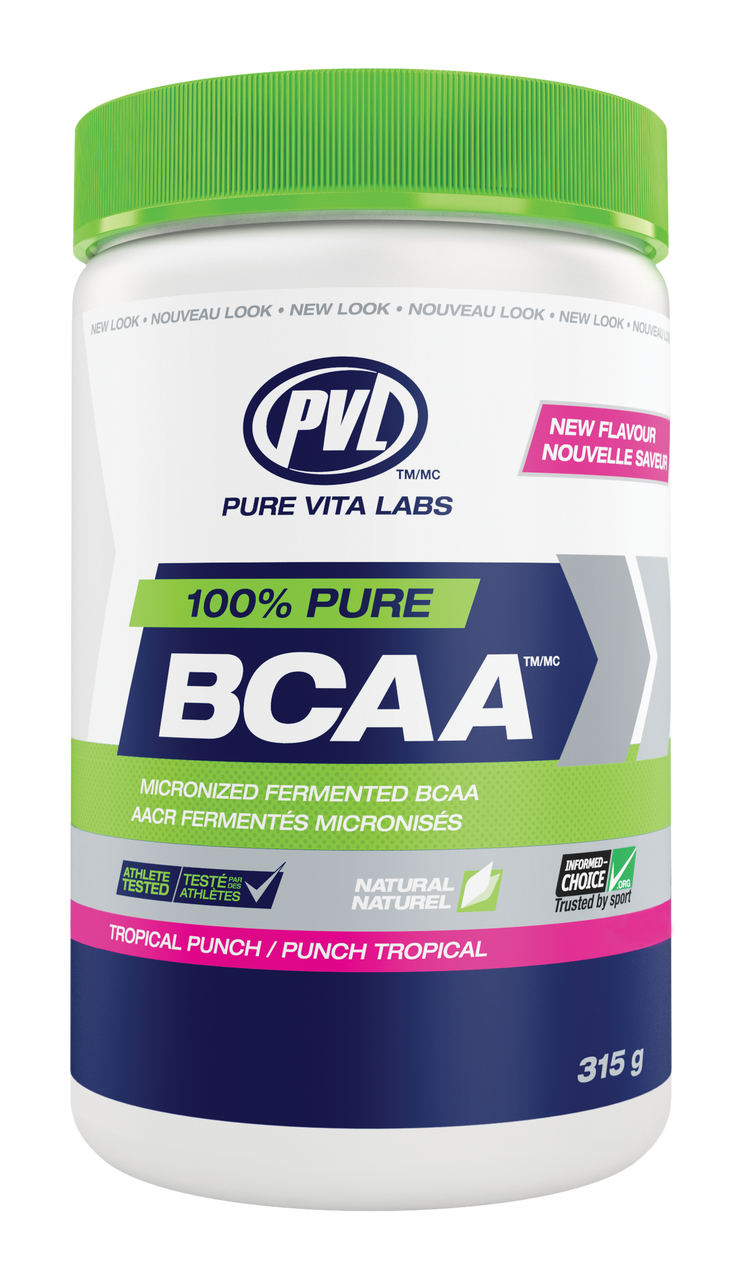 PVL 100% Pure BCAA - Tropical Punch (315g) - Lifestyle Markets