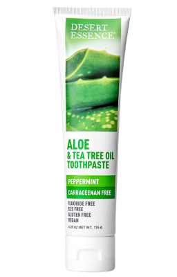 Desert Essence Toothpaste Aloe & Tea Tree Oil Peppermint (176g) - Lifestyle Markets
