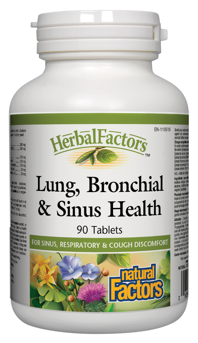 Natural Factors Lung Bronchial & Sinus Health (90 Tablets) - Lifestyle Markets