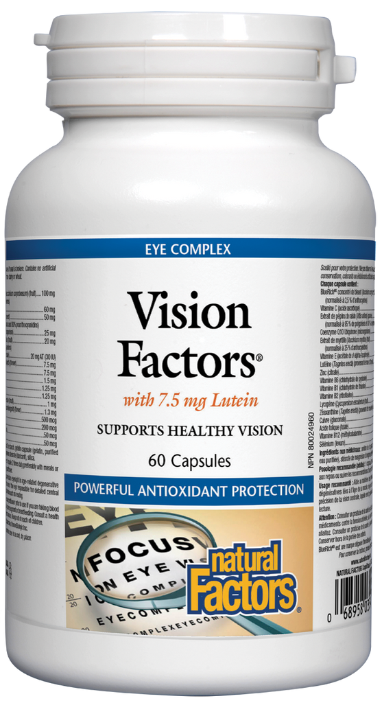 Natural Factors Vision Factors (60 Capsules) - Lifestyle Markets